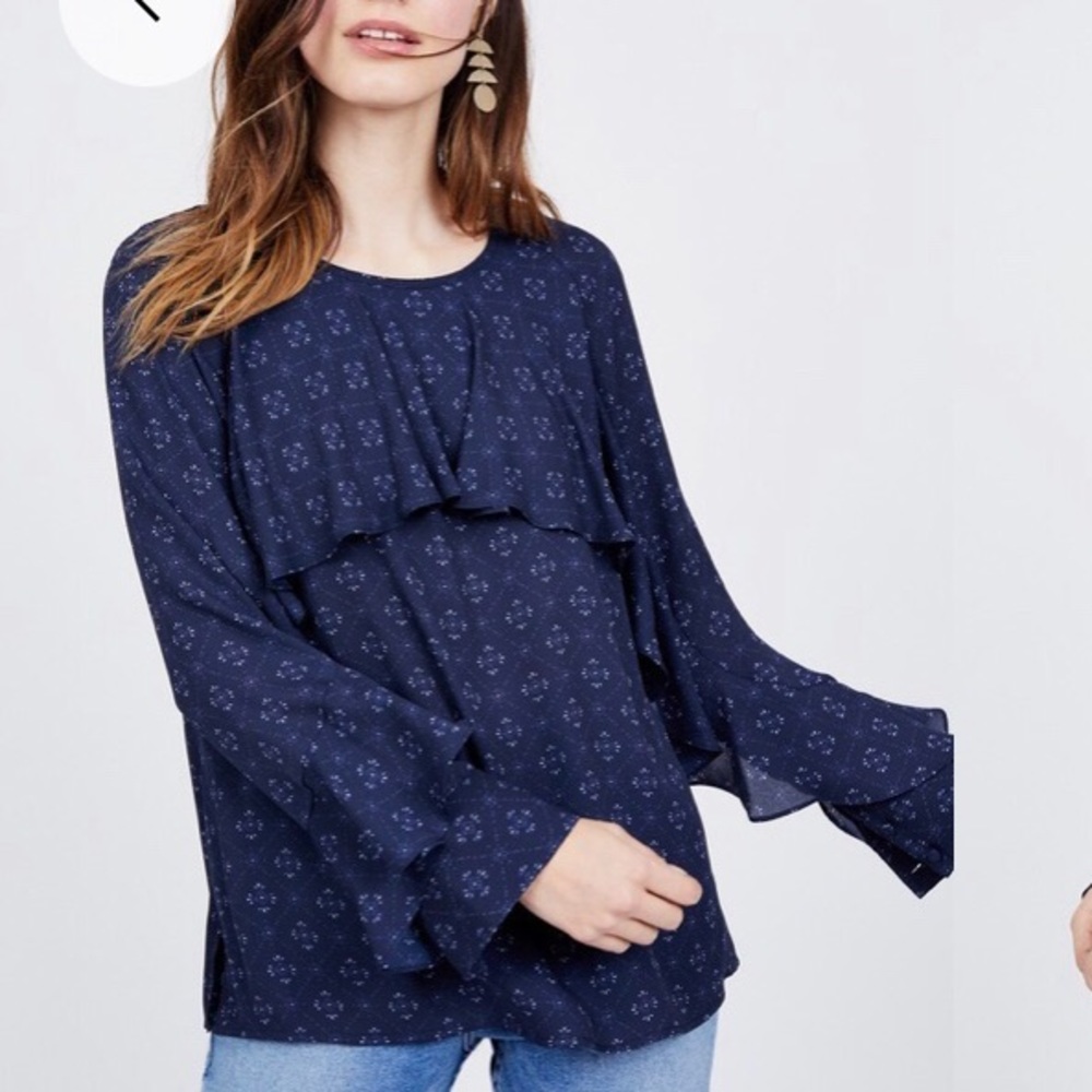 Romantic Ruffle Yoke Octavia Top
